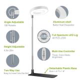 Grow Lights for Indoor Plants, Full Spectrum Halo Growing lamp with Detachable Base, Height Adjustable, 3 Colors, 10 Dimming, Automatic Timer, Plant Light for Succulents Small Plants - Retail: $10