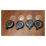 Waterproof Holder for AirTag, Carbon Fibre Texture Design Case Holder for Air Tag, Full Scratch-Resistant with Keyring AirTags for Pet Collar, Luggage Tag, Black - Retail: $9