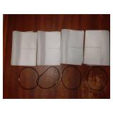 8Pcs Travelers Notebook Accessories Kit with 4Pcs Nylon Travel Journal Elastics 4Pcs Passport Size PVC Clear File Pockets Rectangle Zipper Folder Organizers for Card Passport Document Storage - Retail