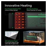 Reptile Heating Pad 8x12 Inch with Thermostat Combo Under Tank Terrarium Heating Mat for Turtles, Lizards, Frogs, and Other Reptiles - Retail: $32