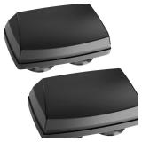 1 Pack EZ Pass Holder & Cover with Super Strong Suction Cups for Car Windshield Ezpass Mount Holder Toll Pass Transponder iPass Holder All Black - Retail: $22