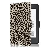 Case for 6 Kindle Paperwhite 5th/6th/7th Generation 2012-2017 Released(Model No. EY21 & DP75SDI), Premium Lightweight PU Leather Cover with Auto Wake/Sleep, Khaki Leopard Print - Retail: $16"