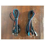 Dual Type-C 4 in 1 Multi Charging Cable for Multiple Devices with 2 USB-C/IP/Micro Port, USB Cable iPhone Charger Cord, Travel Car Charger Cord for iPhone17-8, Galaxy 25 Android iPad, More, 2Pack 5FT 