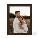 YESKAY 8.5x11 Picture Frame - 8.5 x 11 Photo Frame Made of Solid Oak Wood and Real Glass,Display Picture 2 Opening 5x7 with Mat or 8.5x11 Without Mat for Wall & Tabletop(Color Walnut) - Retail: $24