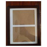 YESKAY 8.5x11 Picture Frame - 8.5 x 11 Photo Frame Made of Solid Oak Wood and Real Glass,Display Picture 2 Opening 5x7 with Mat or 8.5x11 Without Mat for Wall & Tabletop(Color Walnut) - Retail: $24