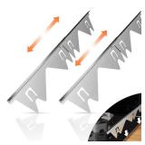 Stainless Steel Stove Gap Covers (2PCS), Stove Gap Filler, Stove Guard for Kitchen Oven Counter Side Gap, Range Trim Kit, Easy Clean and Heat Resistant, Adjustable Length 13.8 to 27.5" - Retail: $20"