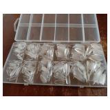 600pcs Almond Nail Tips Medium Fake Nails - Soft Gel Nail Tips Almond Shape Clear Acrylic Nails Tips for Nail Extensions, 12 Sizes Gel Nails Press ons Manicure Salon Home DIY - Retail: $9