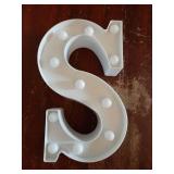Light Up Letters LED Marquee Letters Light Sign 26 Alphabet and 10 Number Lights Letter for Party Birthday Bar Battery Powered Christmas Decor Letter Lights (Warm White S) - Retail: $9