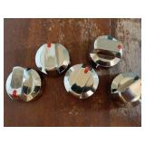 AMI PARTS DG64-00473A Gas Stove Knobs Compatible with Samsung Stove Knobs Replacement NX58F5700WS NX58K7850SS NX58H5600SS NX58J7750SS NX58H5650WS Range Burner Dial Knob(5pcs) - Retail: $26