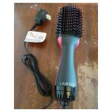 Dual Voltage Hair Dryer Brush with Negative Ion Anti-frizz Styler - Hot Air Volumizer for 110V-120V/220V-240V European and Travel Use - Retail: $50