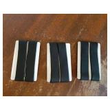 Set of 6 Elastic Money Bands - Silicone Wallet Bands, Cash Card Holder, Money Clip Alternative, with 3 PVC Cards for Men Women (Black) - Retail: $10