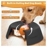 Slow Feeder Dog Bowls for Liquid Treat, Anti-Slip, Entertained Ball-in Bone Broth Dog Lick Bowl, 3/4 Cup Yogurt Pup Lick Toy for Large Medium Small Breeds Dietary Supplement/Post-op Nutrition - Retail