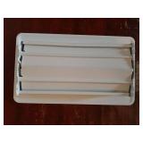 4 x 12" Floor Register - Heavy Duty Steel Walkable Floor Vents - Easy Adjust Air Supply Lever - Vent Covers for Home (White) - Retail: $13"