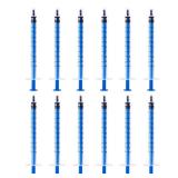 12 Pack - 1ml Plastic Syringe with Measurement, No Needle Suitable for Refilling and Measuring Liquids, Feeding Pets, Oil or Glue Applicator - Retail: $8