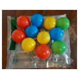 11 Pieces Multi Colored Plastic Replacement Balls Small Bulldozer Popper Toy Balls 1.75 Inch Soft Crush Proof Air Filled Ocean Ball for Toddlers (Classic) - Retail: $10