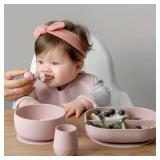 Silicone Baby Spoons Self Feeding 6+ Months - Infant Toddler Utensils - First Stage Baby Led Weaning Feeding Supplies - Set of 3 Pack - Retail: $10