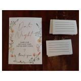 Wildflowers Date Night Game, Date Night Ideas Sign with 50 Cards, Bridal Shower Game, Boho Bridal Shower Decorations, Wedding Date Night Advice - 07 - Retail: $13