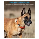 Airtag Dog Collar Holder | Airtag Dog Collar Waterproof - Airtag Holder for Dog Collar - Dog Airtag Holder with Removable Metal Loop, Light Weight fit Width3cm/ Thick4.5mm Air Tag Dog Collar, Black, 1