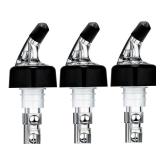 3 Pack Measured Liquor Pour Spout, Liquor Bottle Pourers, Measure Pour Spout for Liquor Bottles, Bottle Pourers for Alcohol, Shot Pourer Cocktail Liquor Dispenser Bar Bartending Tool -1oz/30ml - Retai