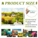 6 Pack 16 Large Piece Jigsaw Puzzles for Seniors Dementia Alzheimer