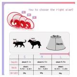 Pet Cone Recovery Dog Cone Adjustable Dog Collar Clear Padded Collar with Breathable Soft Edge, Plastic Puppy Cone Protect The Neck Surgery Recovery, Designed for Cats and Puppies (Medium, Blue) - Ret