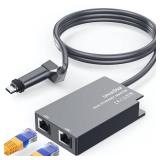 Multi Ports Starlink Ethernet Adapter for Starlink Gen 2, Starlink to RJ45 Fast&Stable Network Connection 1 to 2 [2 Devices Network Simultaneously] - Up to 1 Gbp - Retail: $44