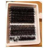 Lash Clusters 160D+260D Eyelash Clusters 12-24mm Long Lash Extension Thick Cluster Eyelash Extensions Volume Strip Mink Lashes Cluster Dramatic Full Salon Look Mega Eyelashes. A few messed up on the b