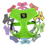 EcoBark Dog Harness - Eco-Friendly Max Comfort Harnesses - Luxurious Soft Mesh Halter - Over The Head Harness Vest- No Pull and No Choke for Puppy, Toy Breeds & Small Dogs (Small, Green) - Retail: $16