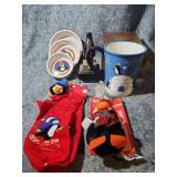 Penguin Christmas Collection Set - Tabletop Lighter, Ramekins, Mugs, Plushy and More