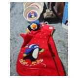 Penguin Christmas Collection Set - Tabletop Lighter, Ramekins, Mugs, Plushy and More