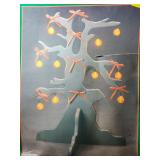 Halloween Pumpkin Light String Tree Wall Decoration
