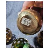 Star Pattern Brass Votive Candle Holders Set of 4 - Made in India