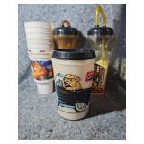 Vintage Quick Trip QT Mamba and Classic Car Souvenir Cup Collection