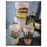 Vintage Quick Trip QT Mamba and Classic Car Souvenir Cup Collection