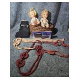 Mixed Lot - Baby Dolls, Accessories and Pill Box