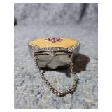 PartyLite Crystal Flower Tea Light Holder with Chain