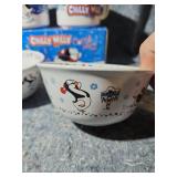 Chilly Willy Cocoa Mugs Set and Bowls - Great Shape