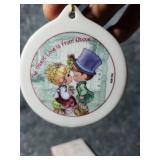 Precious Moments Christmas Porcelain Ornament Set