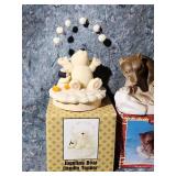 Decorative Holiday Collectibles Set with Crystal Block