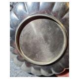 Decorative Metal Bowl Set with Seashells