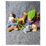 Mixed Toy Lot with Girl Scout Memorabilia Case