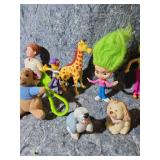 Mixed Toy Lot with Girl Scout Memorabilia Case