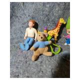 Mixed Toy Lot with Girl Scout Memorabilia Case