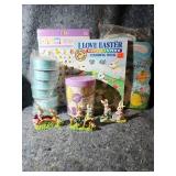 Easter Bunny Figurines and Activity Set