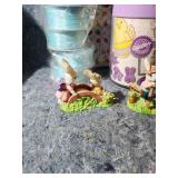 Easter Bunny Figurines and Activity Set