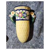 Floral Ceramic Wall Pocket Vase
