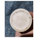 Italian Ceramic Floral Vase with Applied Roses - One Has Broken Oiece - See Pics