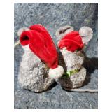 Ty Beanie Babies Christmas Mouse Pair