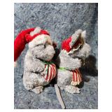Ty Beanie Babies Christmas Mouse Pair