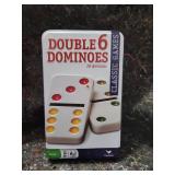 Double 6 Dominoes Classic Game in Tin